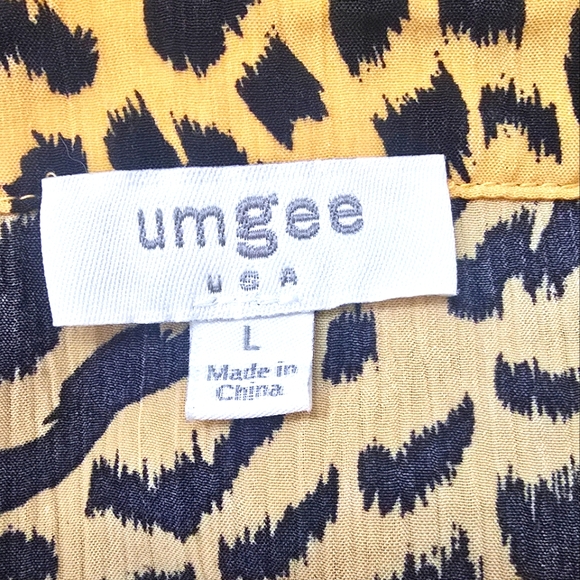 Umgee Leopard Print Dress Size L - Picture 6 of 7